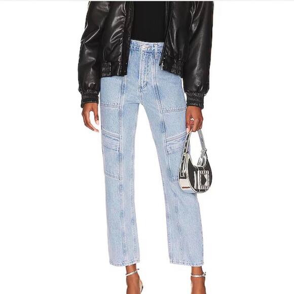 Agolde Denim - Agolde Light Blue Cooper Cargo Jeans